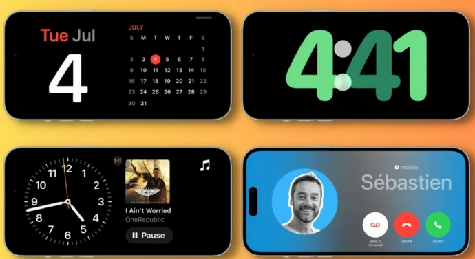 神湾镇苹果手机维修分享iOS17横屏充电待机显示有什么好处 