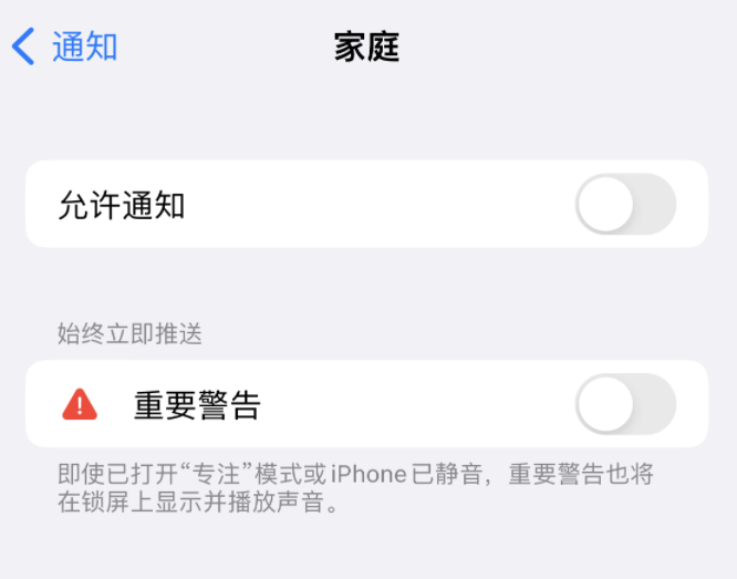 神湾镇苹果14维修分享iPhone14系列机型弹出“家庭”警告后卡死如何解决 